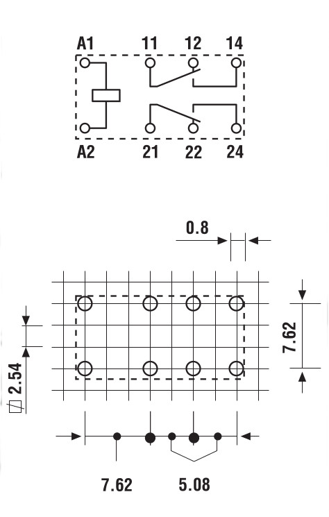 Схема контактов реле Финдер 30 серии