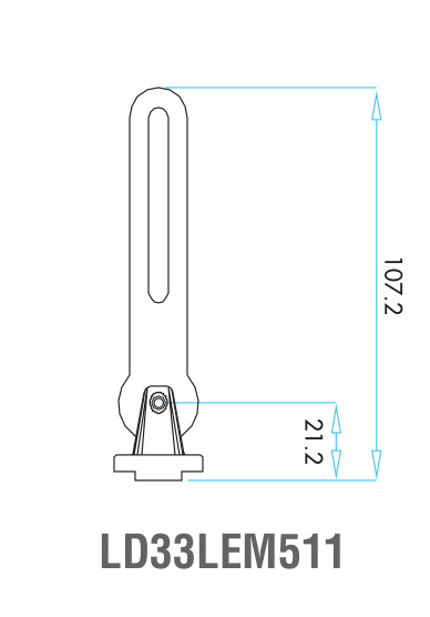 EMAS – Габаритные размеры наконечника концевого выключателя L5K23LEM511