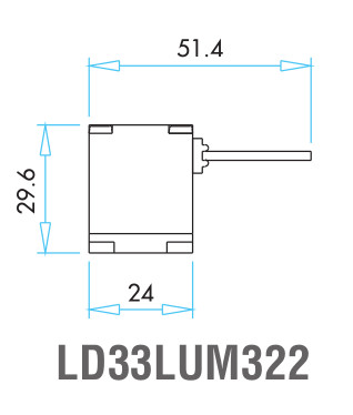 EMAS – Габаритные размеры наконечника концевого выключателя L52K13LUM322