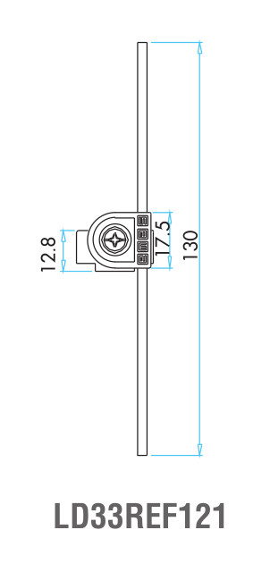 EMAS – Габаритные размеры наконечника концевого выключателя L3K23REM121