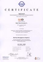 ISO 9001: 2008 Сертификат (DQS) (Сертифицирован DQS)