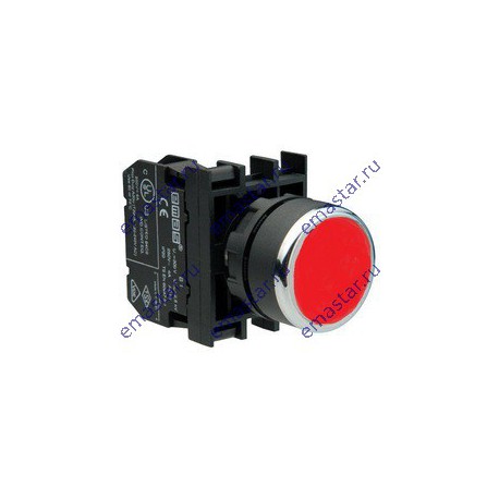 EMAS - Кнопка с подсветкой неон красная B130DК
