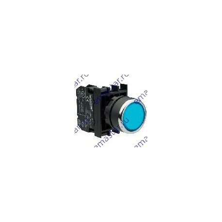 EMAS - Кнопка с подсветкой неон синяя B130DM