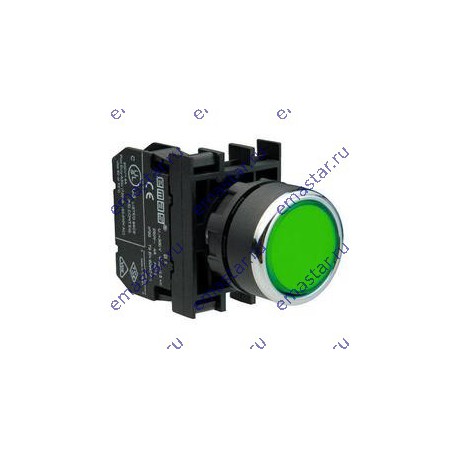EMAS - Кнопка нажимная круглая зеленая B102DY