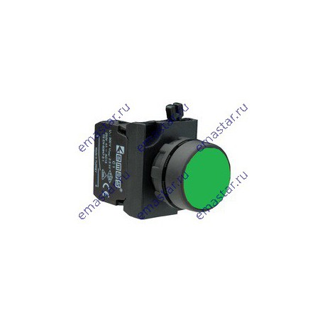 EMAS - Кнопка нажимная круглая зеленая CP100DY (1НО)