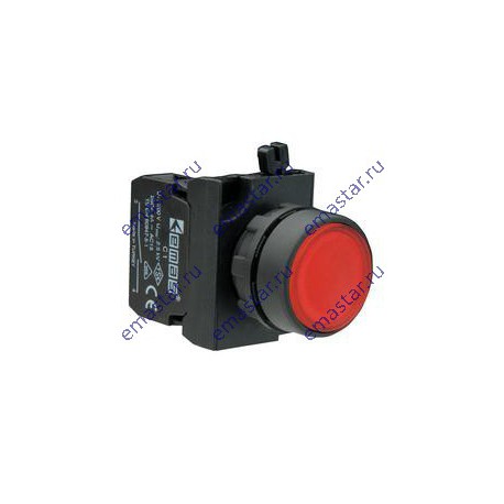 EMAS - Кнопка нажимная круглая красная CP100DК (1НО)