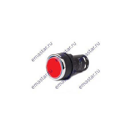 EMAS - Кнопка нажимная моноблочная красная (1НО) 22 мм