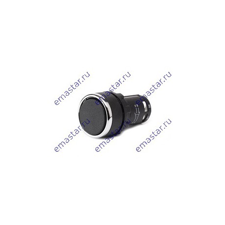 EMAS - Кнопка нажимная моноблочная черная (1НО) 22 мм