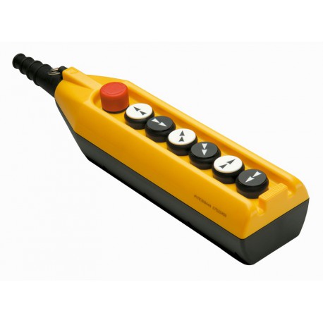 EMAS - Пульт управления управления семикнопочный (шесть кнопок + аварийная кнопка стоп) двухскоростной - Артикул: PV7E30B444 