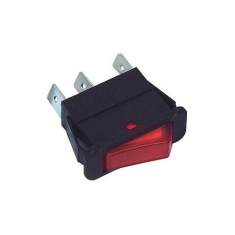 EMAS ► Переключатель красный с подсветкой ON-OFF (16A/250VAC) 2P – Артикул: A11K