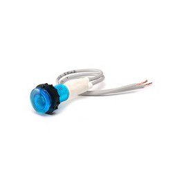 EMAS ► Сигнальная арматура Ø 10мм с синим светодиодом 230V AC и силиконовым кабелем – Артикул: S100LM