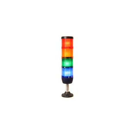 EMAS - Сигнальная колонна 50 мм. Красная, желтая, зеленая, синяя 24 V, с зуммером- Артикул: IK54L024ZM03