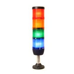 Светосигнальная колонна Ø50 мм. Красная, желтая, зеленая,синяя,белая, 24В светодиод LED