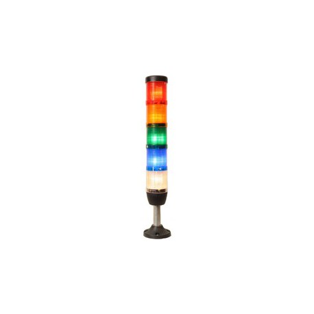 EMAS - Сигнальная колонна Ø50 мм. Красная, желтая, зеленая, синяя, белая, 220 V AC, с зуммером - Артикул: IK55L220XM03