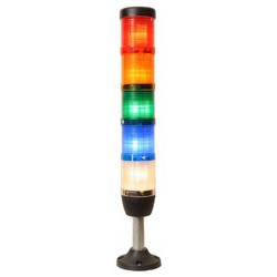Сигнальная колонна Ø 50 мм. Красный, жёлтый, зелёный, синий, белый, 24 V DC, стробоскоп Flash