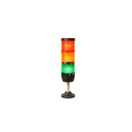 EMAS - Сигнальная колонна Ø 50 мм. Красный, жёлтый, зелёный, 220 V AC, стробоскоп Flash - Артикул: IK53F220XM03