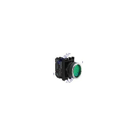 EMAS - Кнопка с фиксацией зеленая B101FY (2НО)